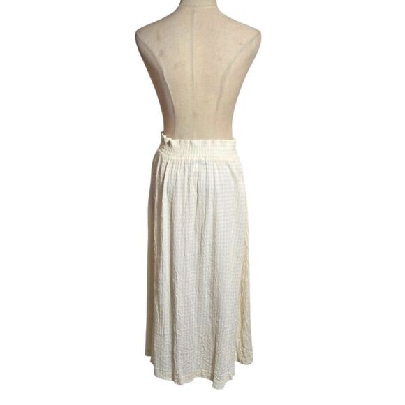 Vintage Norton McNaughton Cream Button Front Maxi Skirt - Picture 6 of 8